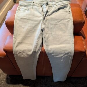 AG Adriano Goldschmied Women's Light Gray Straight Leg Jeans